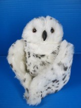 Folkmanis White Black Spotted Snowy Owl Plush Hand Puppet Stage Pretend ... - £13.46 GBP