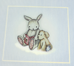 Carter&#39;s Grandma Brag Book Blue Striped Bunny Reading Book Holds 20 4x6&quot;... - $19.75