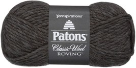 Spinrite Patons Classic Wool Roving Yarn Dark Grey 1 Pack of 6 Skein - $90.49