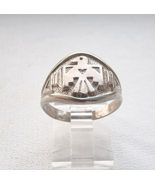 VINTAGE 50s BELL TRADING THUNDERBIRD NAVAJO 925 STERLING SILVER RING  SI... - $127.71