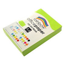 Rainbow A4 Fluoro Copy Paper 75gsm 1-Ream - Green - £37.22 GBP