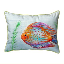 Betsy Drake Orange Fish Extra Large Zippered Pillow 20x24 - £63.30 GBP