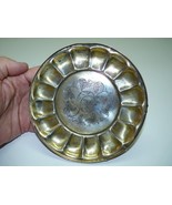 Antique Polish Fraget Art Nouveau Silver-Plated Scalloped Tray /w Foot, ... - $1,459.09 MXN