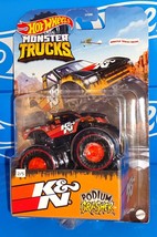 Hot Wheels 2021 Monster Trucks Racing 2/5 K&amp;N Podium Crasher Black - £10.81 GBP