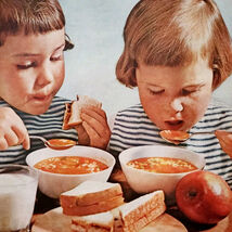 1961 Campbell&#39;s Vegetable Soup Advertisement Vintage Canned Foods DWII32 - €8,58 EUR