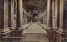 London England~Greenwich Hospital Painted Hall~H Richardson Real Photo Postcard - £7.11 GBP