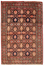 Hand made antique Persian Bidjar rug 4.4&#39; x 6.6&#39; ( 134cm x 202cm ) 1930s - 1C289 - £1,746.59 GBP