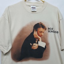 Vtg 80s 90s Boz Scaggs Image T shirt Tultex Cotton Sz XL Vintage Jazz R&amp;B - £35.67 GBP