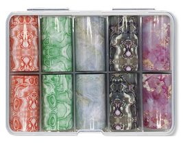 INSTANT FOIL Assorted Marble 10 Rolls Case - £16.94 GBP