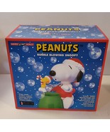 Vtg Snoopy Peanuts Bubble Blowing Santas Action World Christmas Kurt Adl... - $34.99