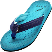 Norty Women&#39;s Soft Cushioned Footbed Flip Flop Thong Sandal (12030) Blue - £9.71 GBP