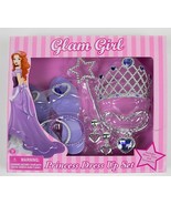 GLAM GIRL NEW PRINCESS PURPLE HEART DRESS UP SET SHOES TIARA &amp; ACCESSORI... - $7.91