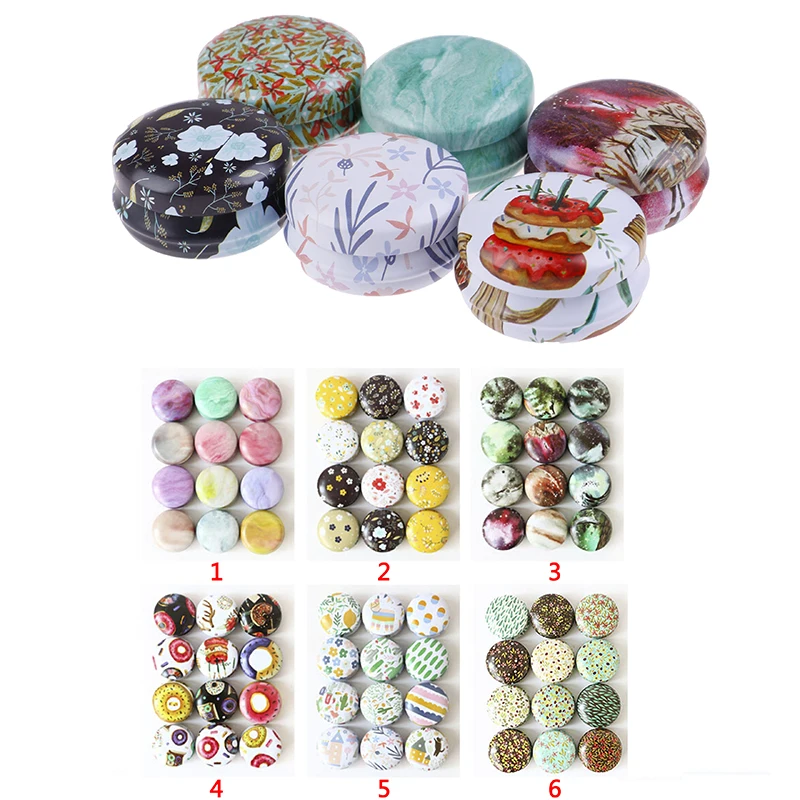 Mini Portable Tin Box Tablet Box Metal Round Pill Box B Holder Medicine Tablet C - £18.68 GBP