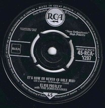 Elvis Presley It&#39;s Now Or Never 45 rpm Make Me Know It British Pressing - £3.89 GBP