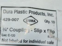 Dura Plastics Products 429007 3/4 Inch Coupling Slip Both Ends Bag of 10 image 3