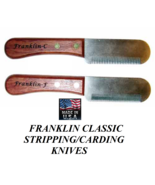 FRANKLIN Classic FINE&amp;COARSE STRIPPING KNIFE SET DOG Coat Hand Stripper ... - £38.43 GBP