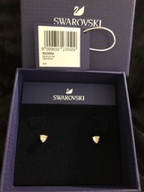 Swarovski Trillion Stud Gold-Tone Earrings - £39.07 GBP