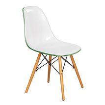 LeisureMod Cresco Modern Molded Acrylic Dining Chair with Chrome-Plated ... - $78.40