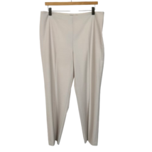NWT Womens Size 14 14x30 Talbots Beige Classic Side Zip Dress Pants - $29.39