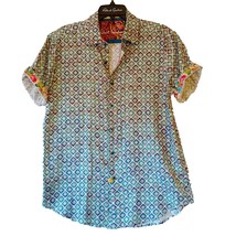 Robert Graham - Mizzen Short Sleeve Printed Sport Shirt Classic Fit - Medium - £74.44 GBP