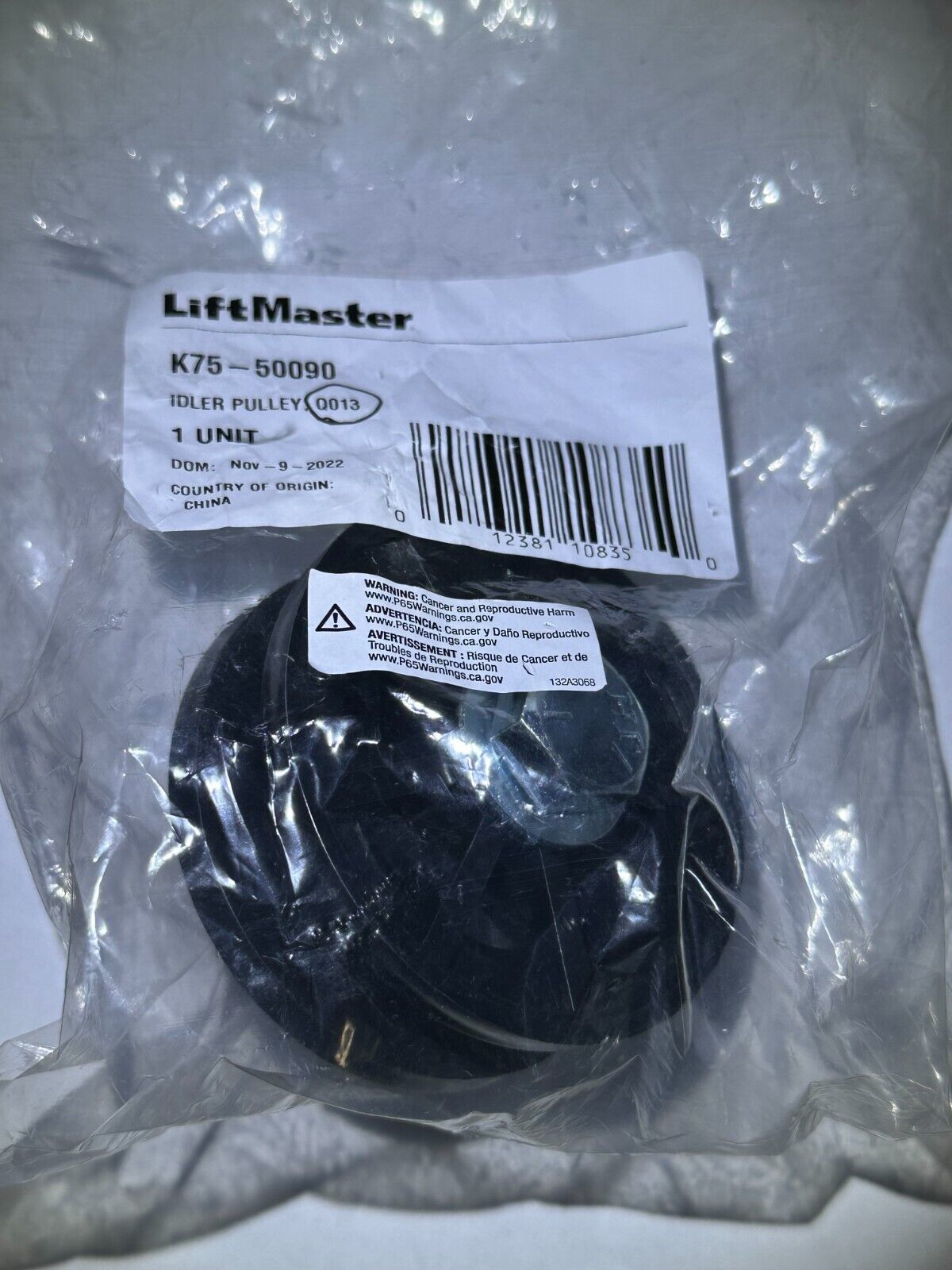 Liftmaster Elite Q013 K75-50090 Idler Pulley SL3000 Commercial Slide Gate Opener - $18.95