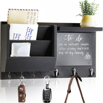 Key Holder for Wall Mail Holder Organizer Wall Mount Shelf Hanging Key Rack - £28.39 GBP