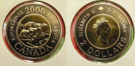 2000 Canada Two Dollar $2.00 Knowledge Twoonie Specimen Proof Bear &amp; Cubs - £8.27 GBP