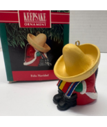Hallmark 1991 Feliz Navidad Santa In Sombrero Christmas Ornament - $20.56 CAD