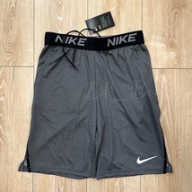 NWT Nike CZ1265-010 Men&#39;s Dri-Fit Veneer Training Shorts Smoke Grey Size S-Tall - £23.94 GBP