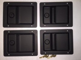 Set of Four New Black Locking Door Latch Handle HMMWV Humvee M998 M1038 ... - £115.59 GBP