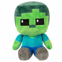 Cartoon Minecraft Game Plush Toy Zombie Steve Soft Stuffed Doll Kids Gift 22cm - £12.75 GBP