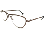 Vintage la Eyeworks Eyeglasses Frames SLAM 553 Brown Round Full Rim 45-2... - $60.59