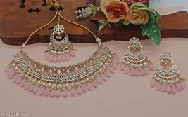 Bollywood Latest Indian Kundan New Gold Plated All color available Jewelry Set n - £15.31 GBP