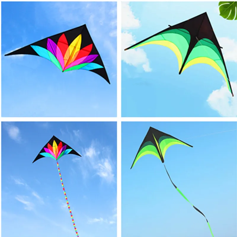 free shipping 2m large delta kite inflatable toys colorful flying kites windsurf - £16.42 GBP+