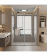 Frameless Shower Door 44-48x76&quot;, Soft-Close - $1,140.65 CAD