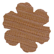 Tan Reptile Skin Textured Vinyl Die Cut Flowers - $3.00