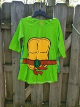 TNMT Teenage Ninja Mutant Turtle Shirt Cape Juniors XL Top - £16.67 GBP