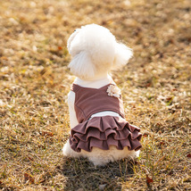 Small Dog and Cat Princess Woolen Dress, Puppy Dress, Dog Clothes - $21.99