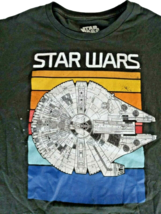 Star Wars Millennium Falcon T-Shirt Size Medium Ship Schematics Black Fi... - £10.84 GBP