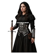 Medieval Corset Armor Set – Brave Lady Bracers | Fantasy Waist Armor, LA... - $139.00