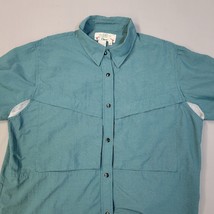 Orvis Mens Vintage Fishing Shirt Medium Green Outdoor Long Sleeve Hong Kong - £14.70 GBP