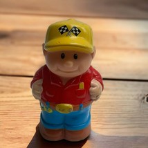 Vintage Shelcore Little People Figure - Race Car Worker - From 1998 - $6.92