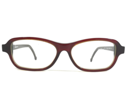 Vintage la Eyeworks Eyeglasses Frames GEMCO 204 Brown Red Rectangular 51-15-140 - £51.16 GBP