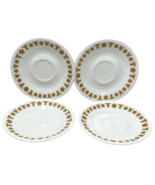 Set of 4 Corelle Corning Butterfly Gold Saucer Plates 6&quot; Diameter - £8.19 GBP