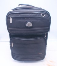 Olympia Expandable Vertical 2 Wheel Rolling Black Case Suitcase - $26.99