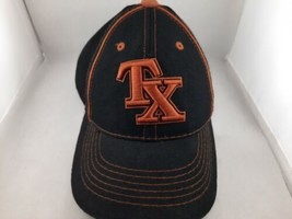 TX Texas Junior hat black and orange Baseball Cap Adjustable  - £7.03 GBP