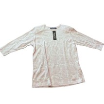 Vintage Katelyn Rose California Light Pink Women&#39;s  Medium Flower Shirt Top - £19.78 GBP