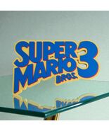 Super Mario Bros 3 Nintendo NES Logo Sign 3D PRINTED Decor Game Room - $14.69