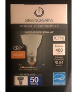 GREEN CREATIVE 16109 Par 20 E26 Dimmable 7W 120V Warm White 3000K New In... - $19.13 CAD