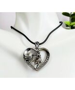 Ebros Fairy Cupid Heart Medallion Necklace Accessory Jewelry With Rhines... - $320.25 MXN
